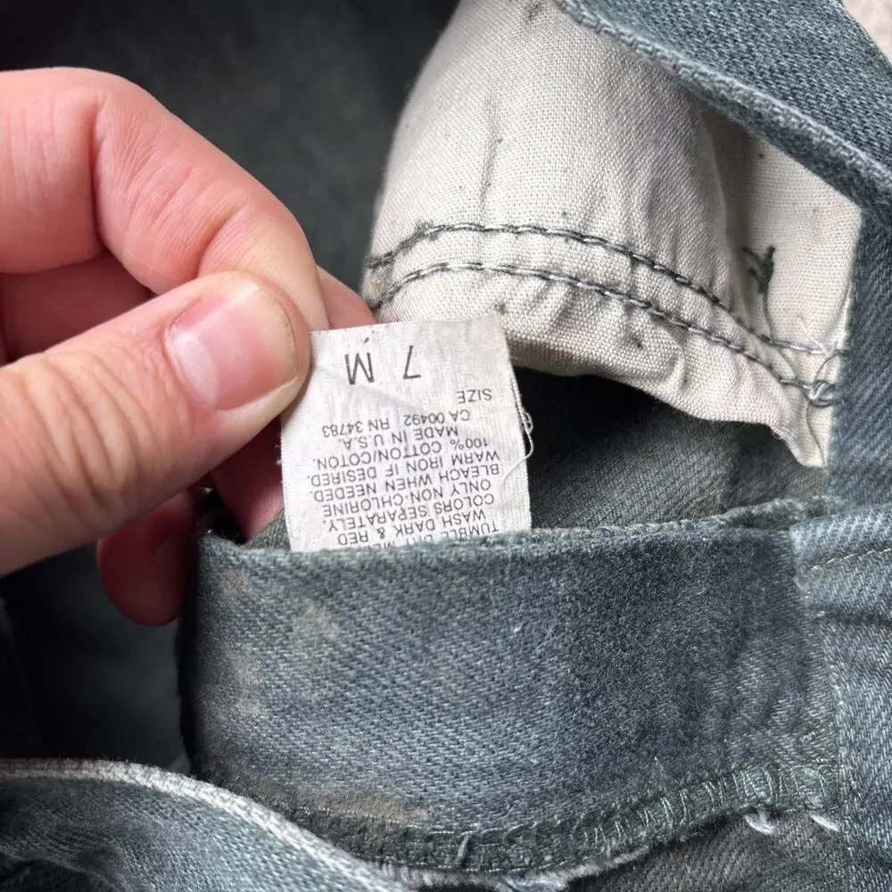 Deadstock Vintage Denim Lee Junior 300 Relaxed Fit Tapered Leg 7 Overdyed Jeans